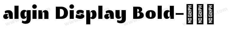 algin Display Bold字体转换